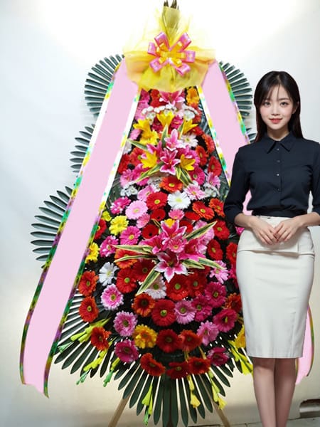더베일리하우스 삼성점 3단화환 고급형